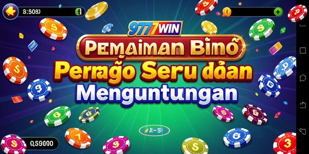 Tampilan menarik dari gameplay Bingo di 9777WIN.