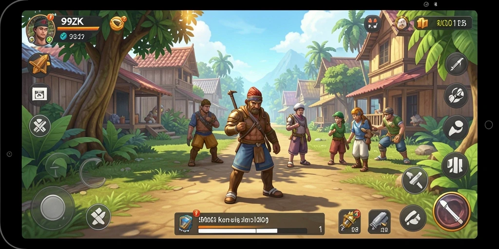 Gameplay simulasi mendalam dalam 99ZK yang menarik.