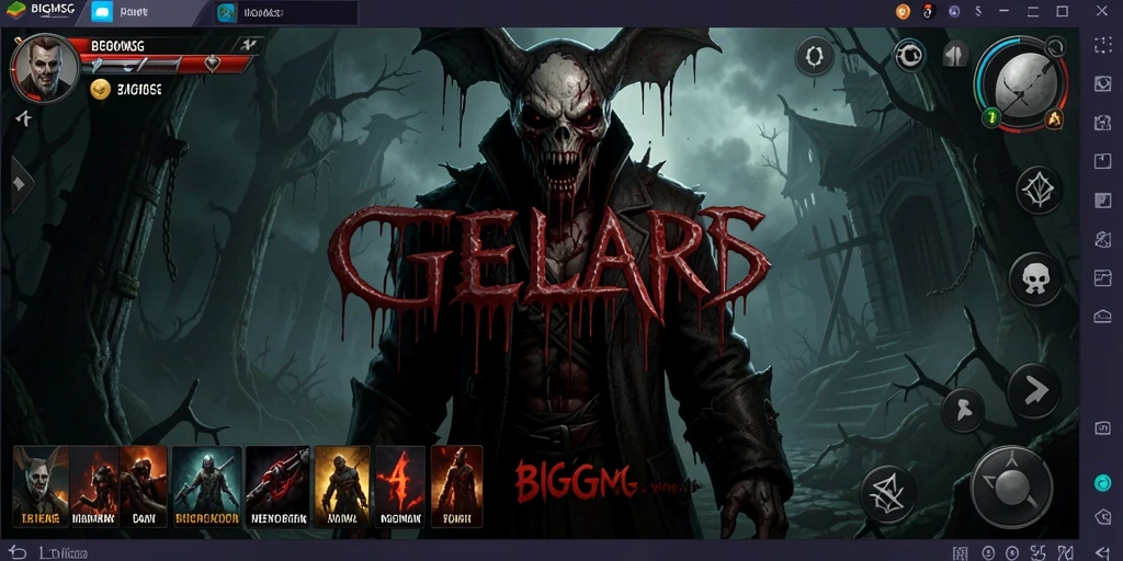 Tangkapan layar gameplay BIGMSG yang menyeramkan dan penuh ketegangan.