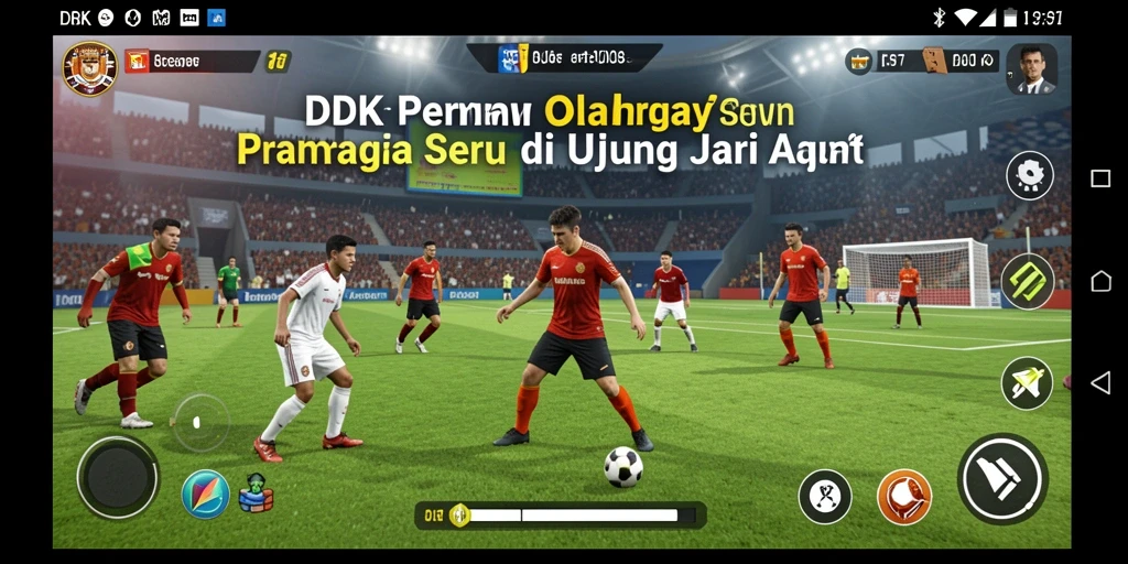 Tampilan dinamis dari pertandingan olahraga yang mendebarkan di DKK.