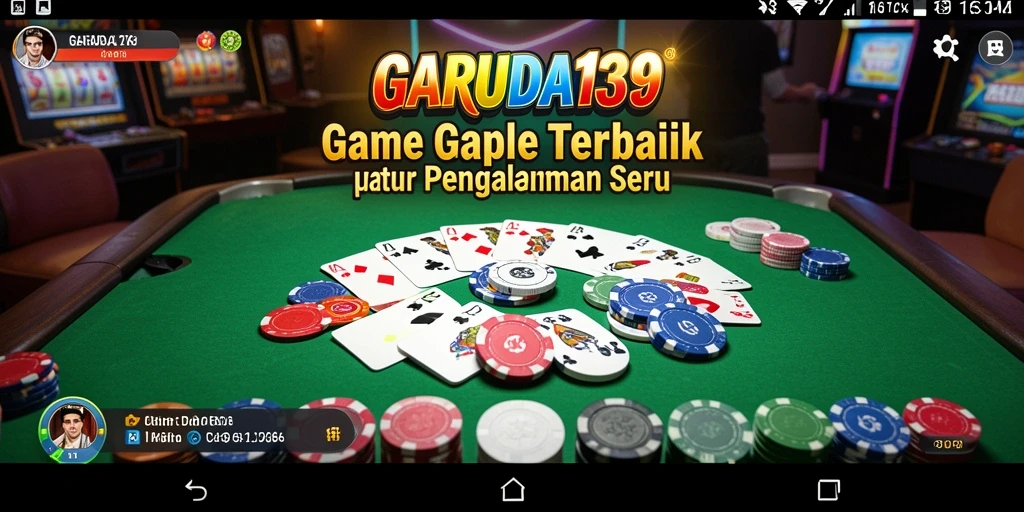 Tampilan gameplay seru dari permainan Gaple GARUDA138.