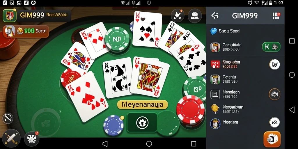 Tampilan gameplay seru GIM999 dengan pemain berinteraksi.