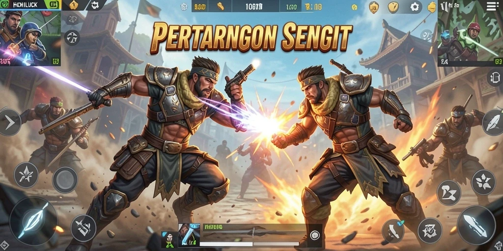 Gameplay seru HOKILUCK dalam aksi Battle Royale.