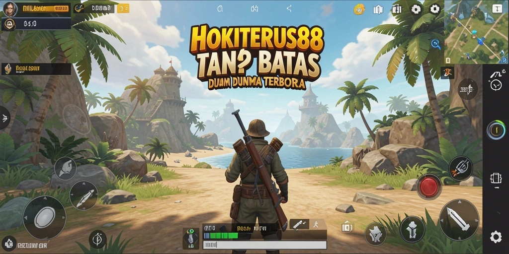 Tangkapan layar gameplay HOKITERUS88 menampilkan petualangan epik di dunia terbuka.
