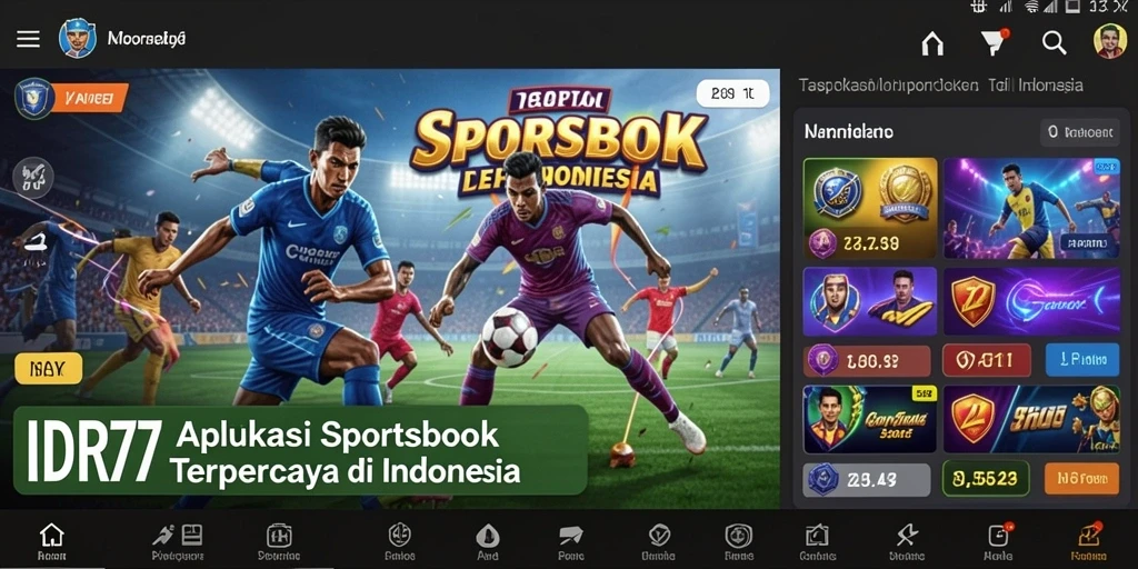 Tampilan gameplay IDR77 yang menarik dan interaktif dalam taruhan olahraga.