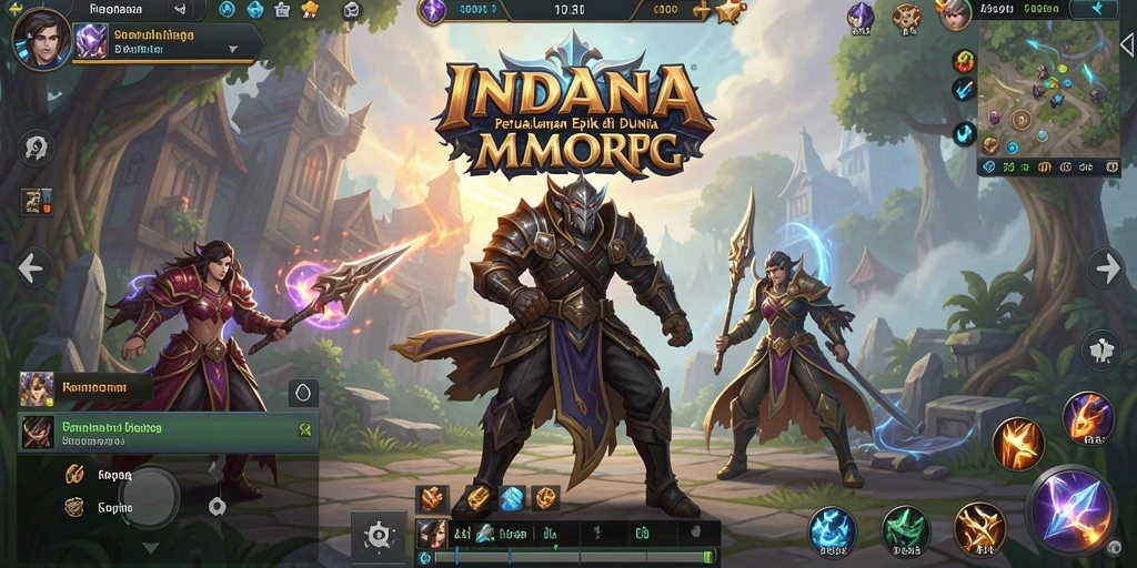 Tampilan gameplay menakjubkan di dunia fantastis INDAAA.