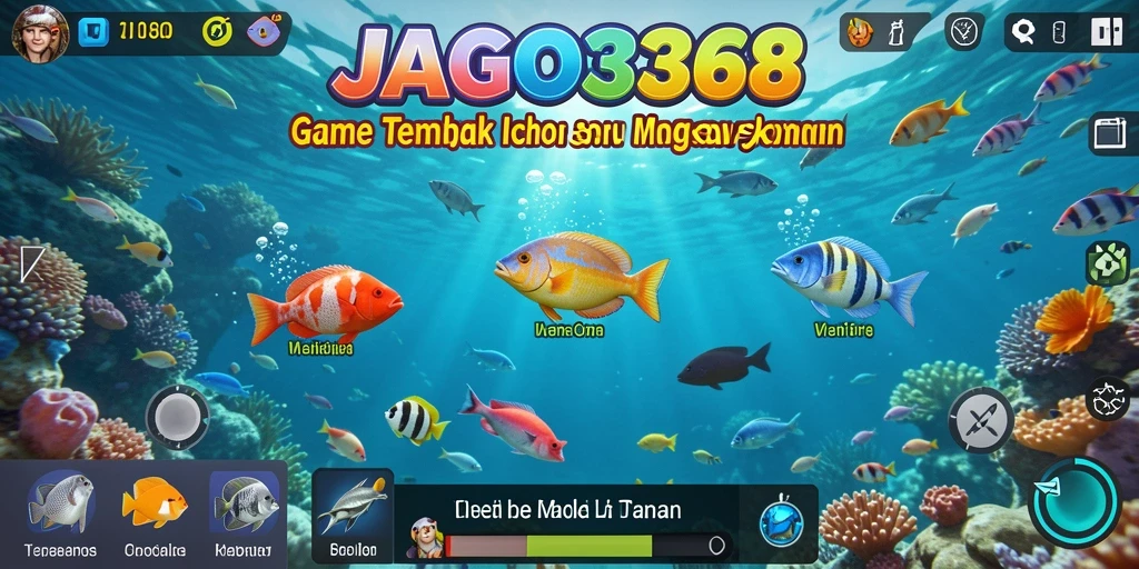 Tampilan menarik dari gameplay JAGO368 dalam menembak ikan.