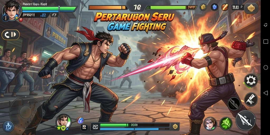 Screenshot PPRRYY menampilkan momen pertarungan yang mendebarkan.