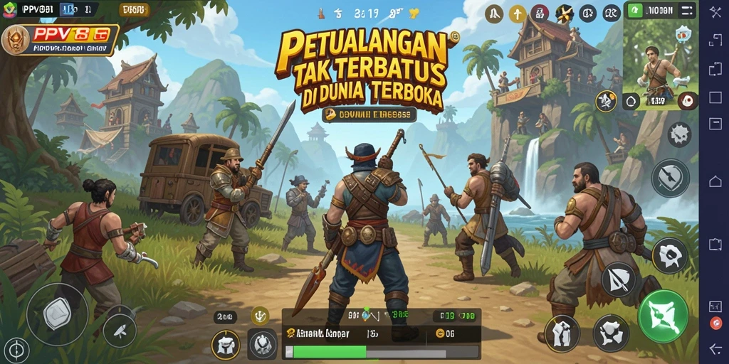 Screenshot gameplay PPV88 menampilkan eksplorasi mendalam dalam dunia terbuka.