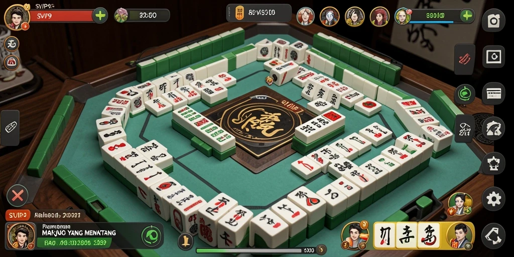 Tampilan gameplay Mahjong yang menarik di SVIP9.
