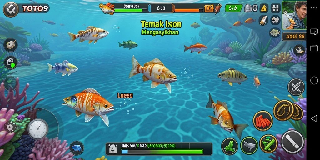 Tampilan gameplay Tembak Ikan yang menarik di TOTO9.